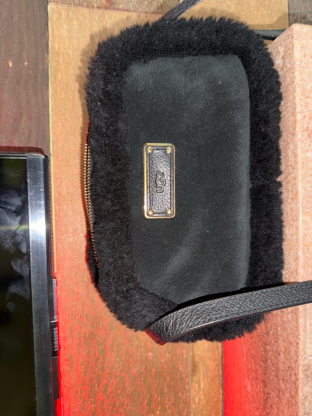 UGG Black Leather Interior Crossbody